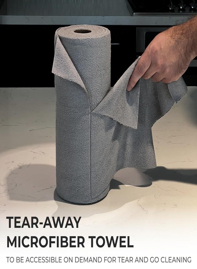 STARXDEAL Microfiber Cleaning Cloth Roll 50 Pack - Reusable Paper Towels Washable Roll Tear Away for Kitchen Car 12x12 (Grey) - Image 5